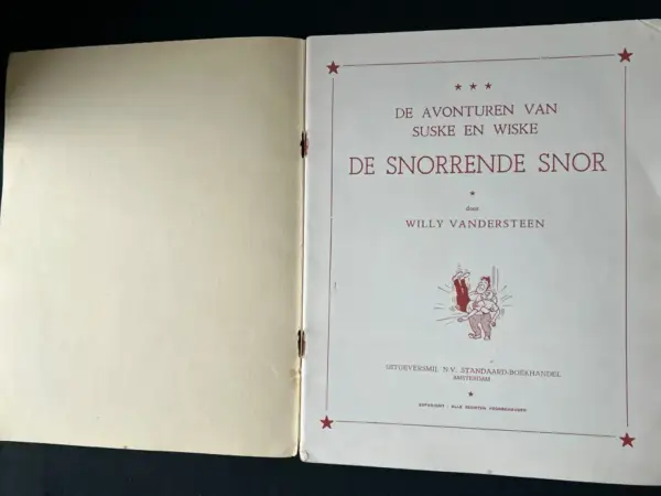 Belgisch & Vandersteen Suske en Wiske - De snorrende snor (2e druk, 1959)