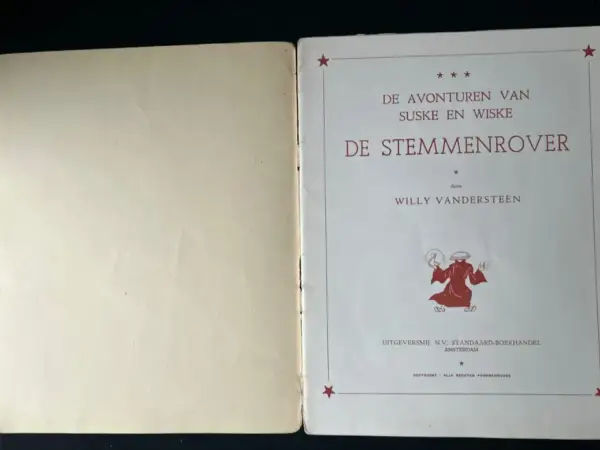 Belgisch & Vandersteen Suske en Wiske - De stemmenrover (2e druk, 1960)