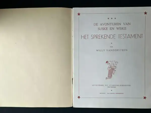 Belgisch & Vandersteen Suske en Wiske - Het sprekende testament (2e druk, 1960)