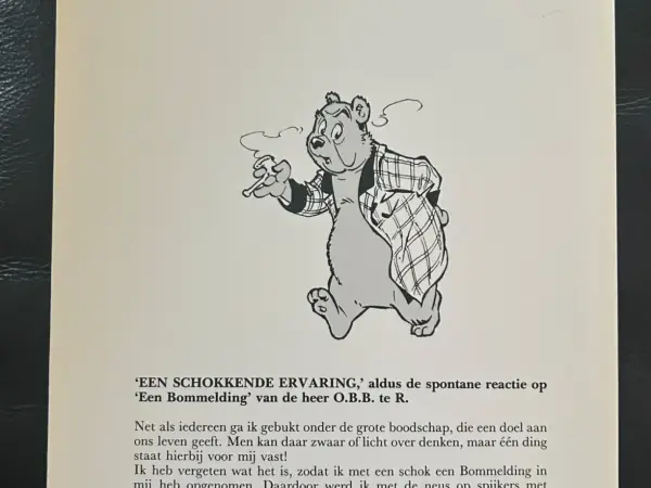 Tekststrips & Toonder Een Bommelding (1e druk, 1986)