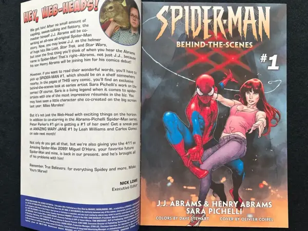 Marvel Comics Spiderman #1 - Behind The Scenes Edition (2019)