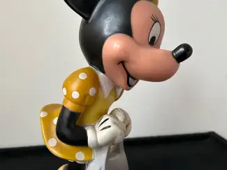Poppen Minnie Mouse (Walt Disney) beeldje (zacht kunststof, Vintage)