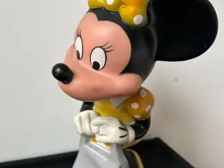 Poppen Minnie Mouse (Walt Disney) beeldje (zacht kunststof, Vintage)